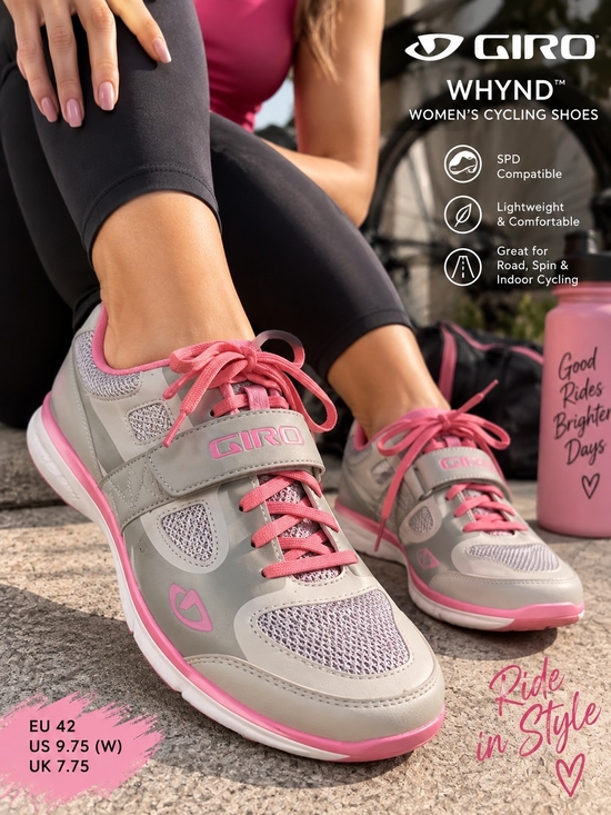 Giro Shoes - Giro Whynd Women’s Cycling Shoes EU 42 Gray Pink SPD Compatible